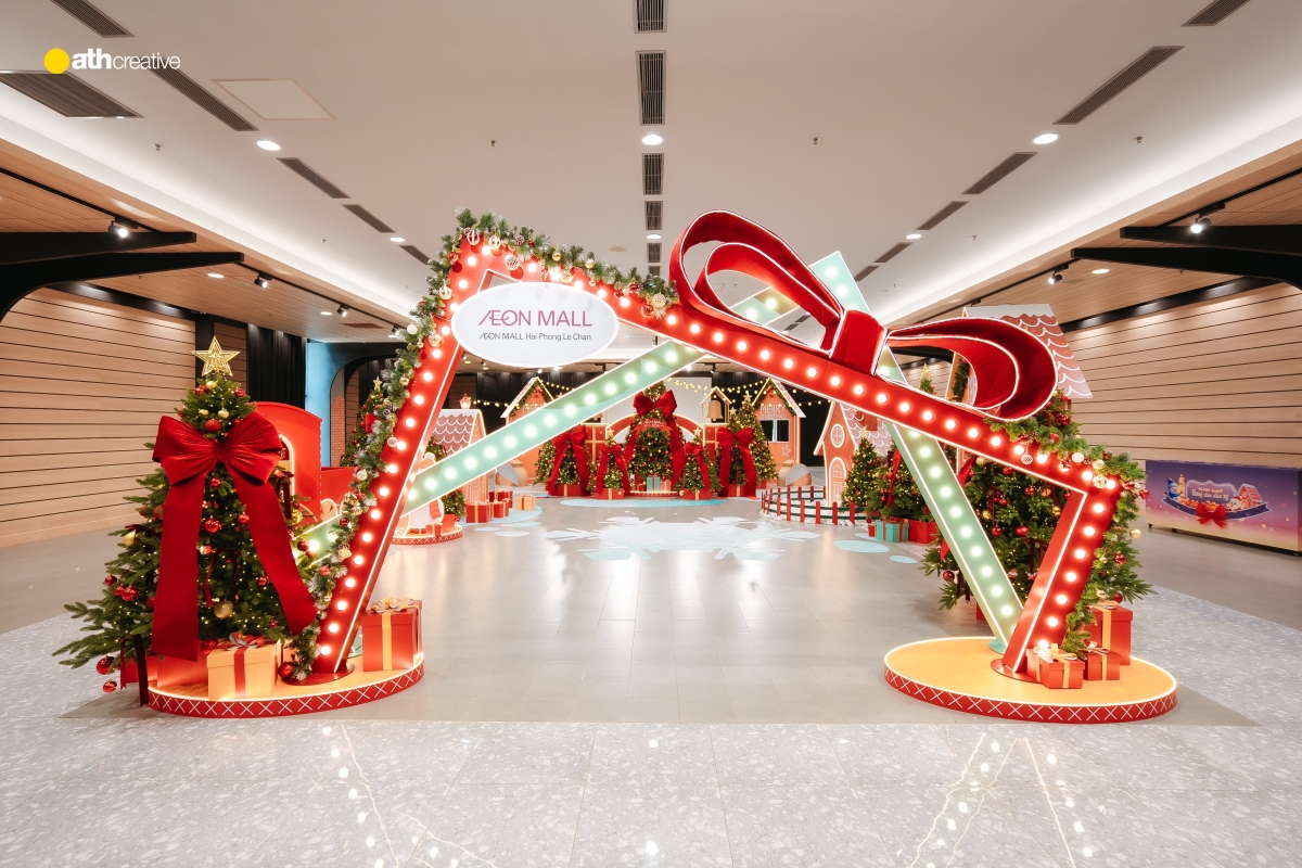 DECOR GIÁNG SINH & KỶ NIỆM 5 NĂM AEON MALL HẢI PHÒNG LÊ CHÂN