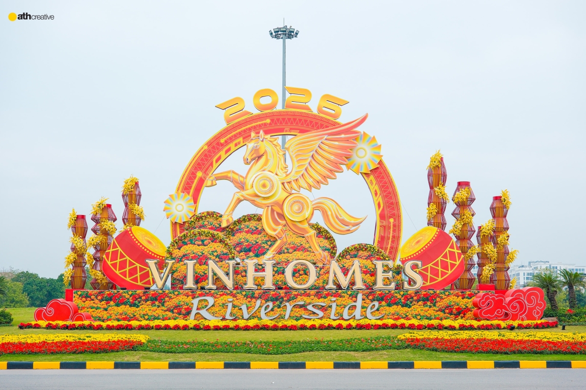 DECOR TẾT 2026 VINHOMES RIVERSIDE