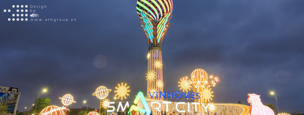 DECOR TẾT VINHOMES SMART CITY 2022