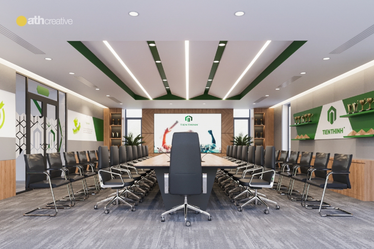 THIẾT KẾ VÀ THI CÔNG NỘI THẤT VĂN PHÒNG TIẾN THỊNH