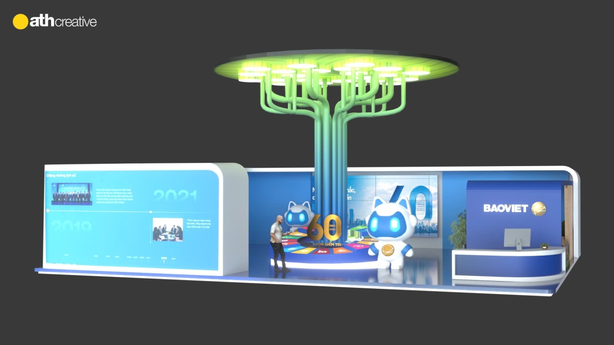 THIẾT KẾ BOOTH TRIỂN LÃM BẢO VIỆT