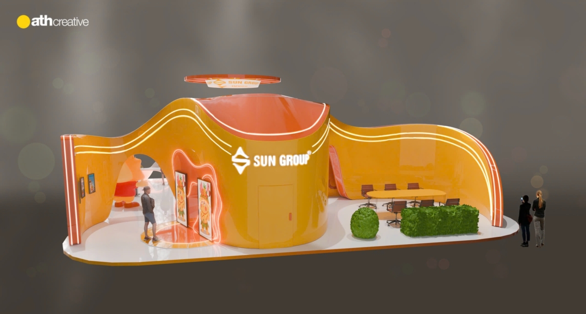 THIẾT KẾ BOOTH TRIỂN LÃM SUN GROUP