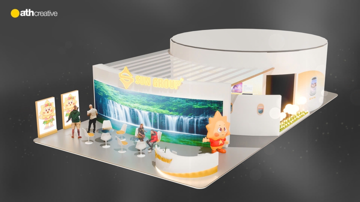 THIẾT KẾ BOOTH TRIỂN LÃM SUN GROUP