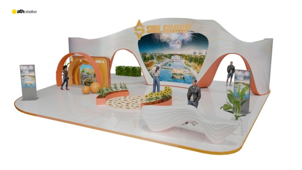 THIẾT KẾ BOOTH TRIỂN LÃM SUN GROUP