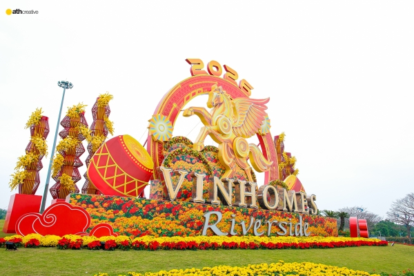 DECOR TẾT 2026 VINHOMES RIVERSIDE