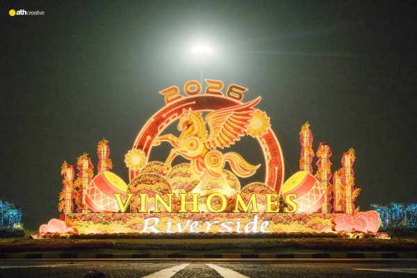 DECOR TẾT 2026 VINHOMES RIVERSIDE