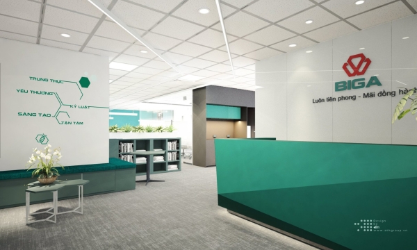 VĂN PHÒNG BIGA - ĐIỂM NHẤN TỪ NHỮNG KHỐI ĐÈN PANEL