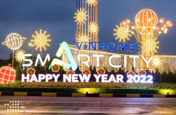 DECOR TẾT VINHOMES SMART CITY 2022