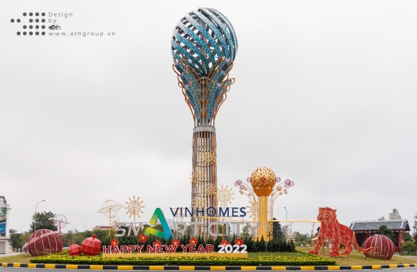 DECOR TẾT VINHOMES SMART CITY 2022