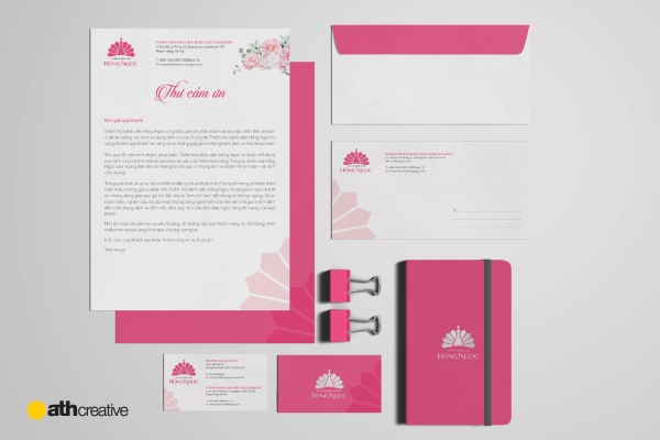 THIẾT KẾ BỘ NHẬN DIỆN THẨM MỸ VIỆN HỒNG NGỌC