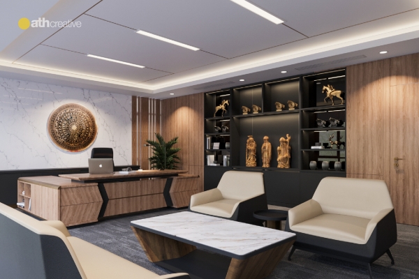 THIẾT KẾ VÀ THI CÔNG NỘI THẤT VĂN PHÒNG TIẾN THỊNH