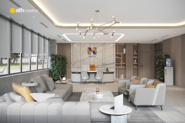 THIẾT KẾ VÀ THI CÔNG NỘI THẤT VĂN PHÒNG HAXIN