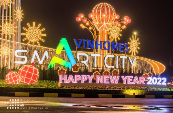DECOR TẾT VINHOMES SMART CITY 2022