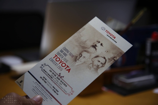 THIẾT KẾ ẤN PHẨM TRUYỀN THÔNG TOYOTA CONCERT 2016