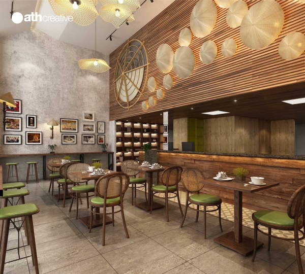 THIẾT KẾ NỘI THẤT NHÀ HÀNG OBOBUN