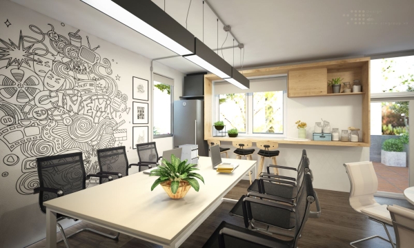 THIẾT KẾ VÀ THI CÔNG NỘI THẤT VĂN PHÒNG COLOR MEDIA