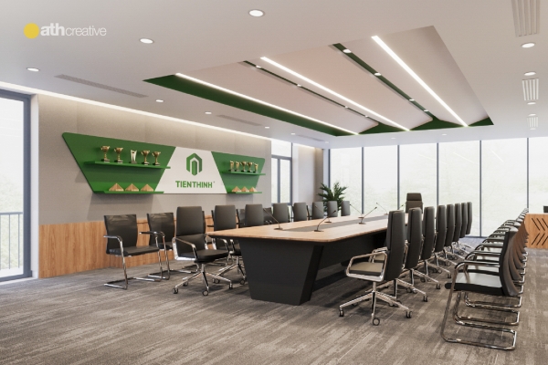 THIẾT KẾ VÀ THI CÔNG NỘI THẤT VĂN PHÒNG TIẾN THỊNH