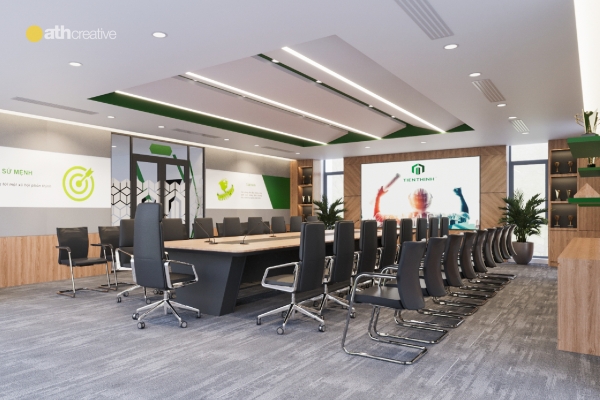 THIẾT KẾ VÀ THI CÔNG NỘI THẤT VĂN PHÒNG TIẾN THỊNH