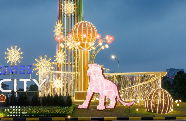 DECOR TẾT VINHOMES SMART CITY 2022