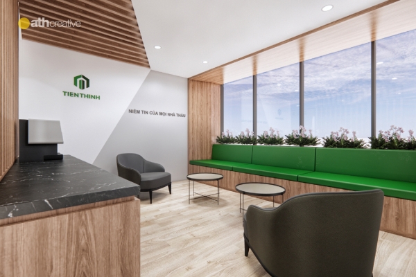 THIẾT KẾ VÀ THI CÔNG NỘI THẤT VĂN PHÒNG TIẾN THỊNH