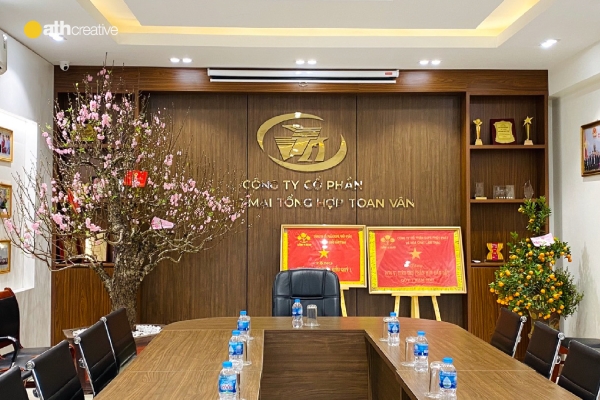 THIẾT KẾ VÀ THI CÔNG NỘI THẤT VĂN PHÒNG TOAN-VÂN