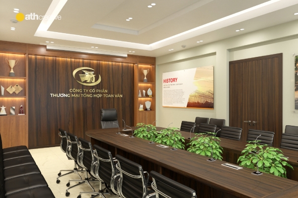 THIẾT KẾ VÀ THI CÔNG NỘI THẤT VĂN PHÒNG TOAN-VÂN