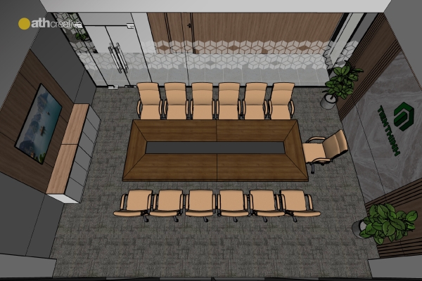 THIẾT KẾ VÀ THI CÔNG NỘI THẤT VĂN PHÒNG TIẾN THỊNH