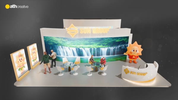 THIẾT KẾ BOOTH TRIỂN LÃM SUN GROUP