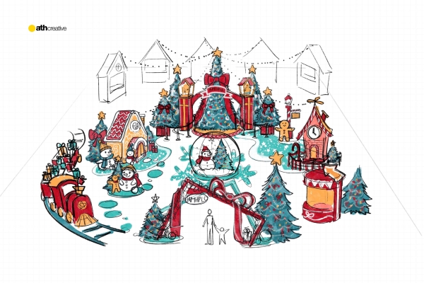 Những bản sketch bắt đầu mùa Giáng Sinh tại ATH Creative