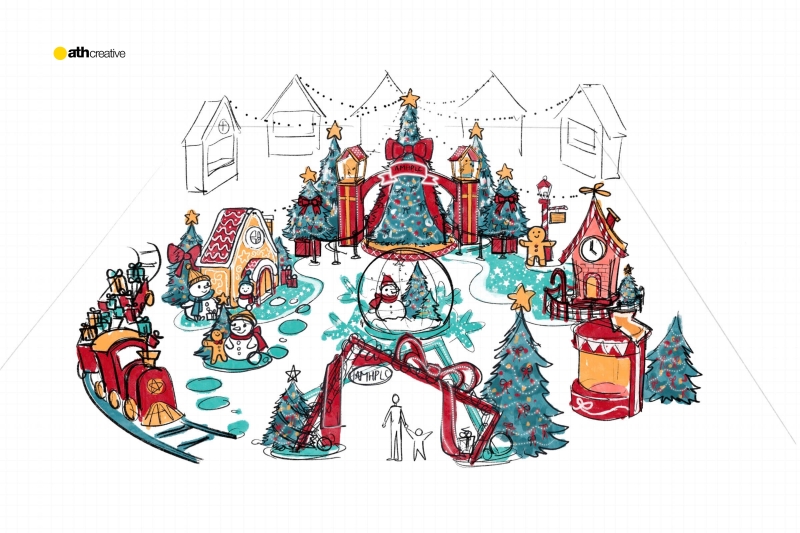 Những bản sketch bắt đầu mùa Giáng Sinh tại ATH Creative