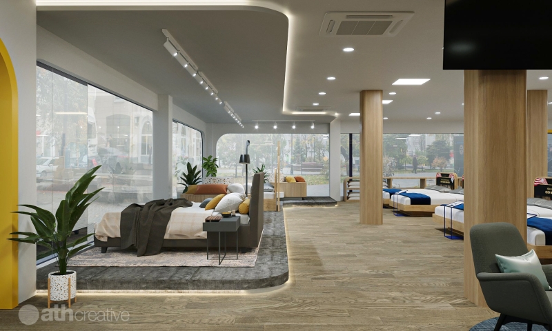 Tăng doanh thu với thiết kế nội thất chuỗi showroom sáng tạo