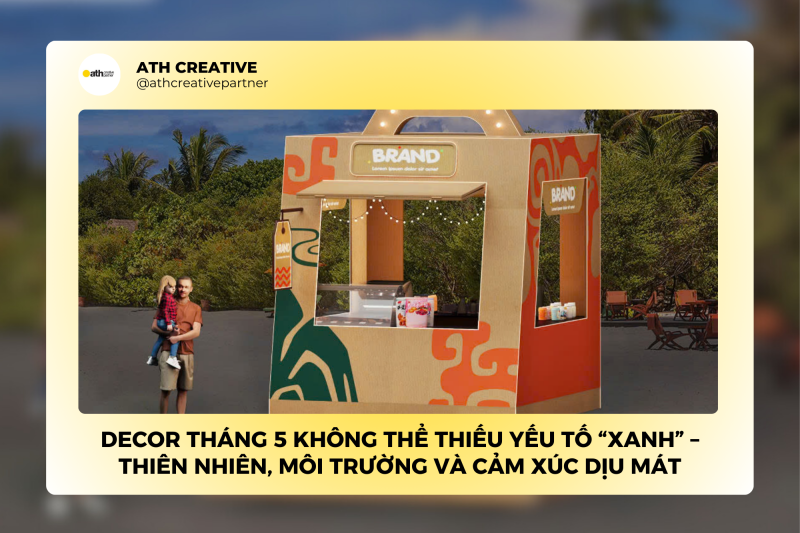 Decor tháng 5 không thể thiếu yếu tố “xanh” – thiên nhiên, môi trường và cảm xúc dịu mát