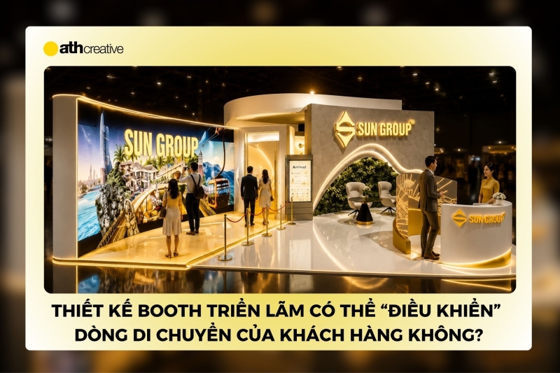 Thiết kế Booth triển lãm có thể “điều khiển” dòng di chuyển của khách không?
