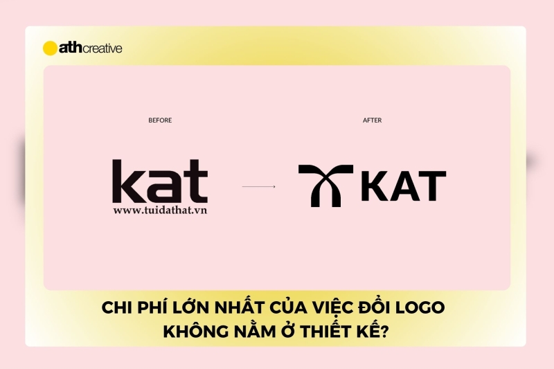 Chi phí lớn nhất của việc đổi logo không nằm ở thiết kế?