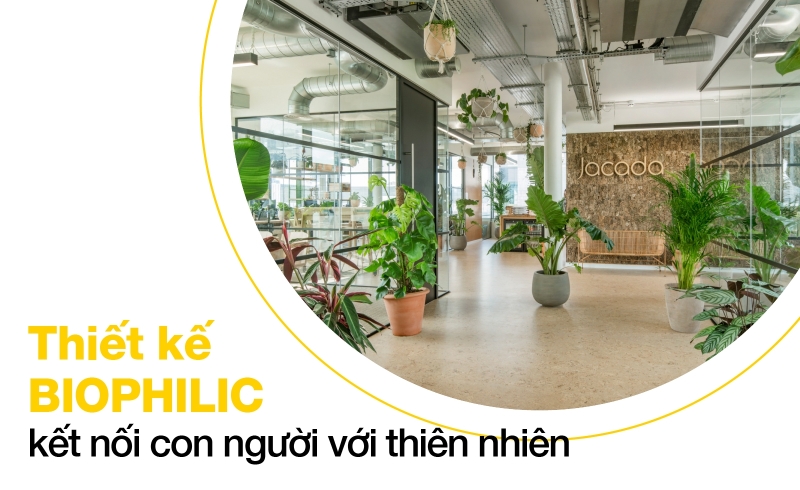 BIOPHILIC - THIẾT KẾ KẾT NỐI CON NGƯỜI VỚI THIÊN NHIÊN